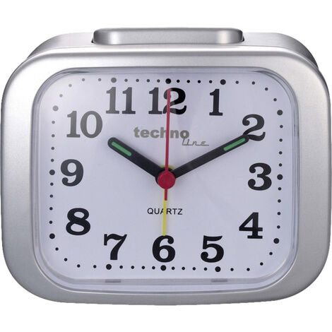 Techno Line Model XL silber Quarz Wecker Silber Alarmzeiten 1 1 Timerzeit (1/4)