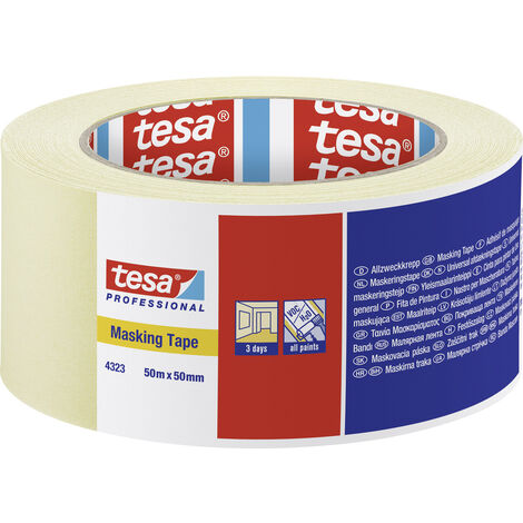 tesa STANDARD 04323-00044-00 Kreppband tesakrepp® Beige (L x B) 50 m x 50 mm 1 St.