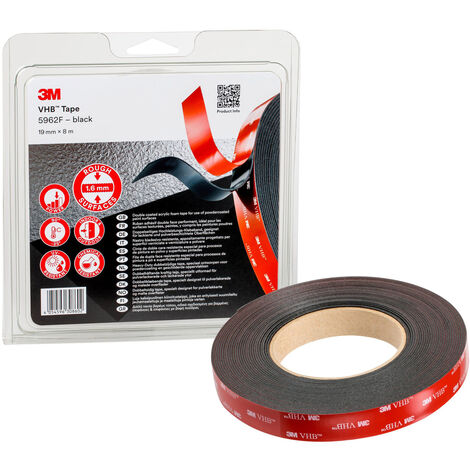 3M VHB Klebeband, schwarz, BreitexLänge: 19X8 mmxm