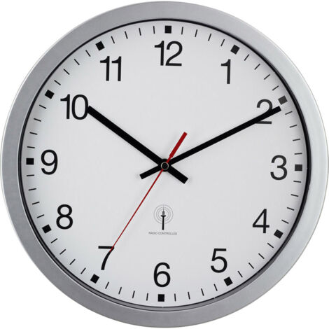 Eurotime Orologio Da Parete Per Bambini 82210-07 - Quarzo, 25 Cm, Quadrante Con Cavalli, Argento, Silenzioso