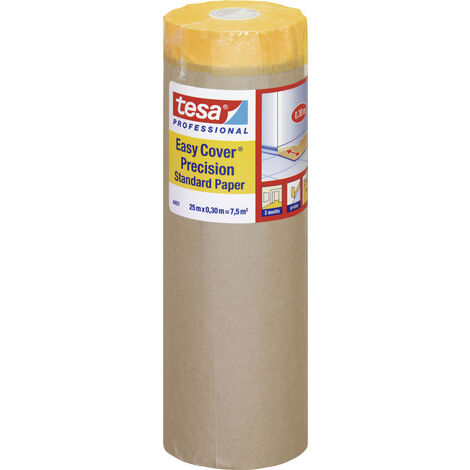 TESA EASY COVER Schutz-Abdeckpapier mit Abdeckband 25 m x 0,3 m