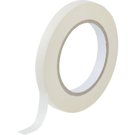 TOOLCRAFT 93038c187 93038c187 Kreppband  Weiß (L x B) 50 m x 12.5 mm 1 St.