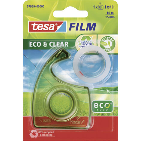 tesa 57969-00000-01 tesafilm Eco & Clear Transparent (L x B) 10 m x 15 mm 1 St.