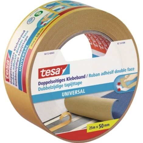 tesa UNIVERSAL 56172-00003-11 Doppelseitiges Klebeband  Weiß (L x B) 25 m x 50 mm 1 St.