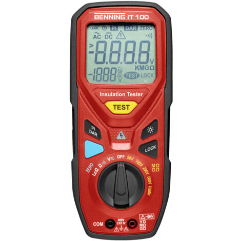 Benning IT 100 Isolationsmessgerät 50 V, 100 V, 250 V, 500 V, 1000 V 20 GΩ