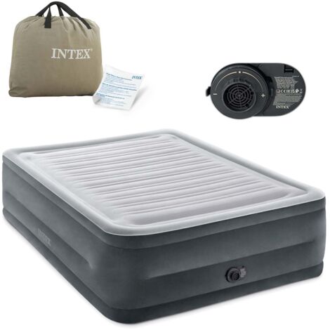 Intex 64418ND DuraBeam ComfortPlushMidRise Luftbett (L x B x H) 203 x 152 x 56 cm Grau
