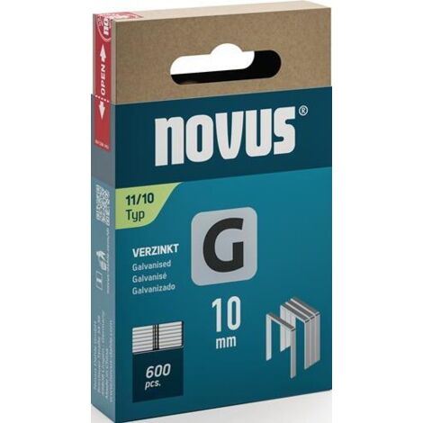 Novus Tools 042-0797 Flachdrahtklammern Typ 11 600 St. Abmessungen (L x B) 10 mm x 10.6 mm