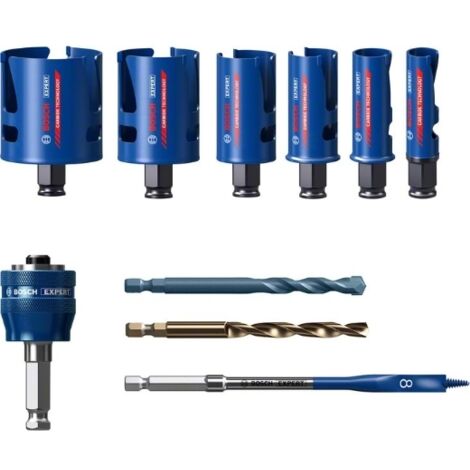 Bosch Accessories EXPERT Construction 2608900490 Lochsägen-Set 10teilig 20 mm, 25 mm, 32 mm, 38 mm,