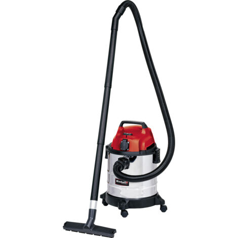 Einhell Nass-Trockensauger TC-VC 1820 SA (1.250 Watt, Edelstahlbehälter 20l, Blasanschluss, Zubehörhalterung, automatische Gerätesteckdose, inkl. Saugschlauch, Düsen + Filter)
