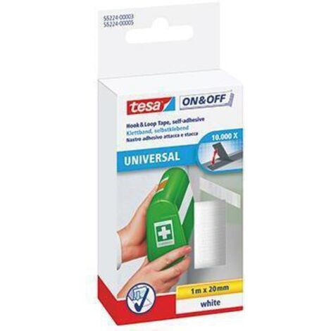 Tesa universal selbstklebeband 1m x 20mm weiß - 55224-00003-02