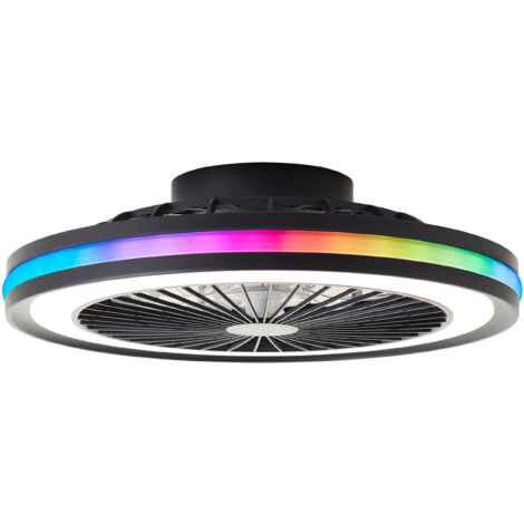 Brilliant G99280/06 Palmero LED-Deckenleuchte mit Ventilator LED-Modul   40 W Schwarz