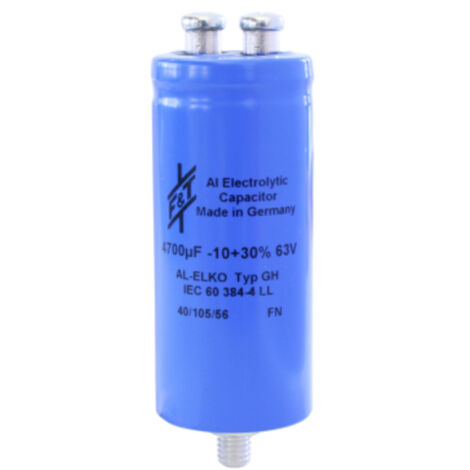 Condensateur électrolytique FTCAP A10210025038 - 1000 µF 100V - Sortie Axiale - Neuf D'origine