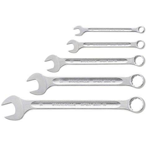 Stahlwille 96400809 13/5 Ring-Maulschlüssel-Satz 5teilig Schlüsselweite (Metrisch) 8 - 19 mm (1/2)