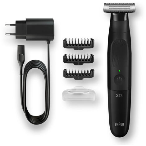 Braun XT3100 Bartschneider, Haarschneider, Körperhaartrimmer abwaschbar Schwarz