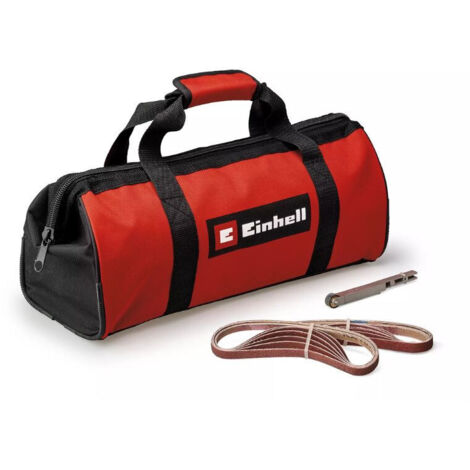 Einhell TE-BF 18 Li-Solo Akku-Bandfeile 4461000 Akku-Bandschleifer mit Zubehör, ohne Akku, ohne Lade