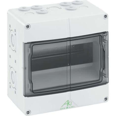 Spelsberg 73640901 AKi 09 Kleinverteiler Aufputz Anzahl Teilungen = 9 Anzahl Reihen = 1 Inhalt 1 St. (1/2)