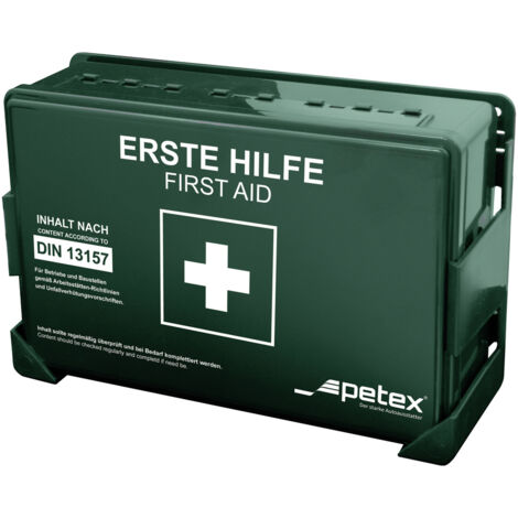 Petex 43924213 Erste Hilfe Koffer DIN 13157 270 x 85 x 180 Grün