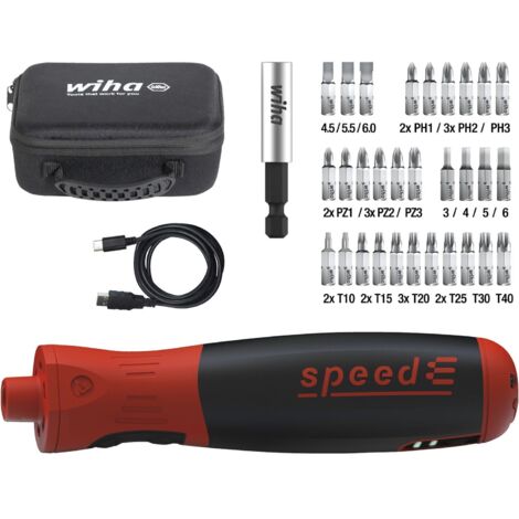 Wiha E-Schraubendreher speedE® PocketDrive mit Bitbox und Tasche (45791) (1/5)