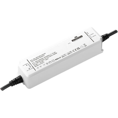 Self Electronics LED-Treiber 100W 24V – Konstantspannung, 4.17A, Für Montage Auf Entflammbaren Oberflächen