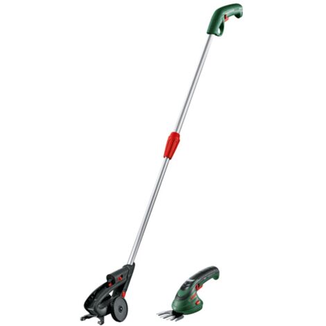 Bosch Home and Garden 0600833109 Isio Akku Grasschere, Teleskopstiel inkl. Akku, inkl. Ladegerät, m