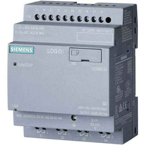 Siemens 6ED1052-2MD08-0BA2 SPS-Steuerungsmodul 12 V/DC, 24 V/DC
