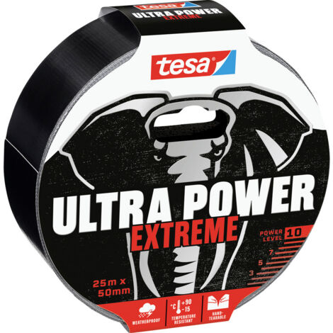 tesa ULTRA POWER EXTREME 56623-00000-00 Reparaturband  Schwarz (L x B) 25 m x 50 mm 1 St.