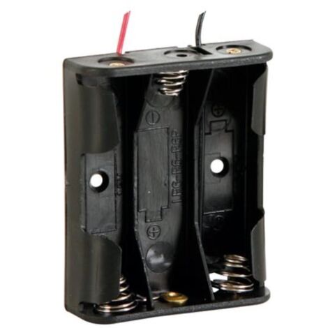 BATTERIEHALTER FÜR 3 x AA-BATTERIEN (MIT KABELN)