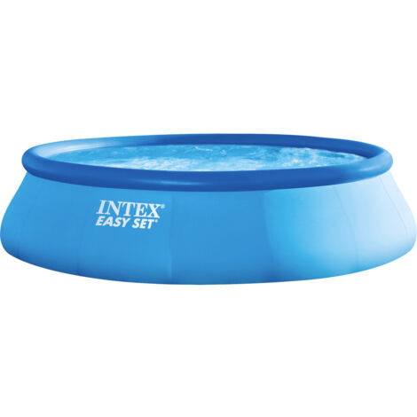 Intex 28132GN Easy Pool (Aufblasring) 5621 l (Ø x H) 366 cm x 76 cm inkl. Filterpumpe, inkl. Leiter
