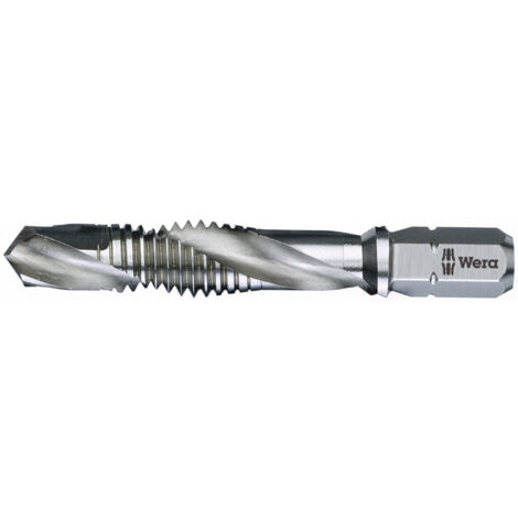 Wera 05104644001 847 Kombigewindebohrer   metrisch M8  Rechtsschneidend DIN 3126 HSS  1 St. (1/4)