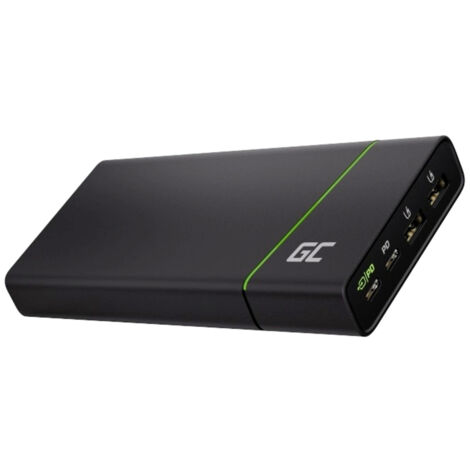 Green Cell GC PowerPlay Ultra Powerbank 26800 mAh Quick Charge 3.0, USB PD LiPo Schwarz (1/5)