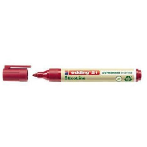 edding Permanentmarker 21 EcoLine 4-21002 1,5-3mm Rundspitze rot