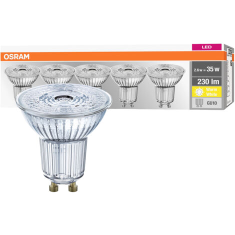 OSRAM HOMELIGHTING 4058075157941 LED EEK F (A - G) GU10 Reflektor 2.6 W = 35 W Warmweiß (Ø x H) 50 m