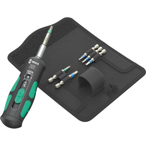 Wera 7515/7 Kraftform Safe-Torque Speed Drehmomentschraubendreher 7-tlg. – Drehmoment 2-6Nm – Für präzises Schrauben am Fahrrad (1/5)