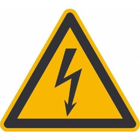 SafetyMarking Warnschild Folie SL 100 mm Warnung vor gefährlicher elektrischer Spannung