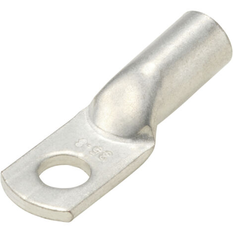 TRU COMPONENTS TC-11991824 Rohrkabelschuh Vollisoliert 180 ° M8 35 mm² Loch-Ø: 8.3 mm 1 St.