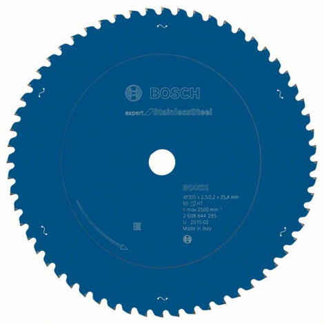 Bosch Accessories Expert for Stainless Steel 2608644285 Kreissägeblatt 305 x 25.4 x 2.2 mm Zähneanza