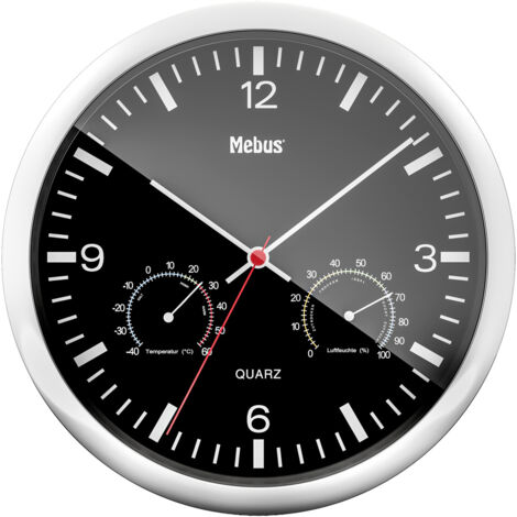 Acctim Earl Wanduhr Nicht Tickender Sweep Retro Design Quarz 25