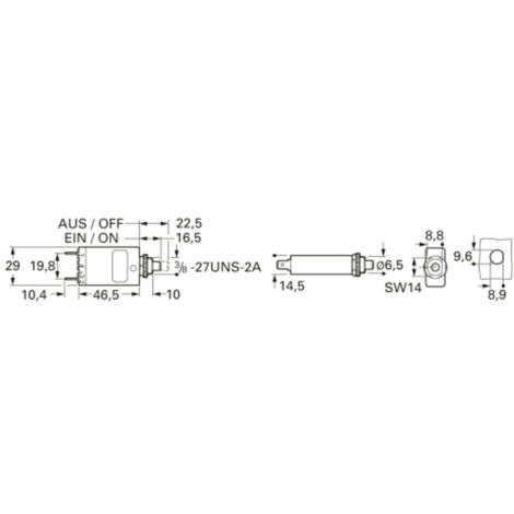 ETA Engineering Technology 2-5700-IG1-P10-2A Schutzschalter 250 V/AC ...