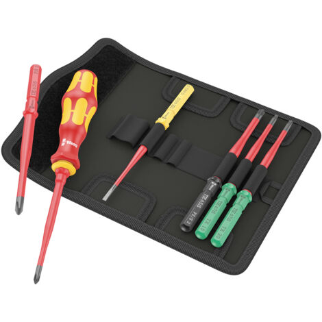 Wera Kraftform Kompakt VDE 7 extra slim 1 Elektriker Wechselklingen-Set (1/5)
