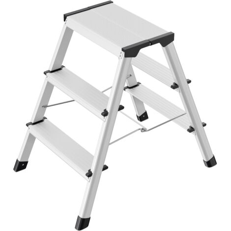 Hailo D60 StandardLine, Aluminium-Trittleiter, 2x3 Stufen