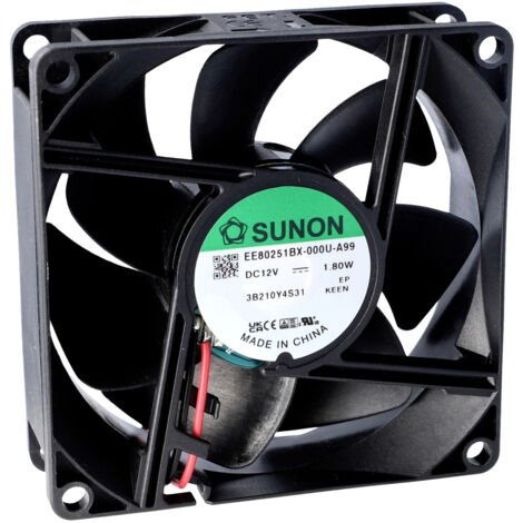 Sunon EF80251S11000UA99 Axiallüfter 12 V/DC 69.64 M³/h  L X B X H  80 X 25 Mm 38710211