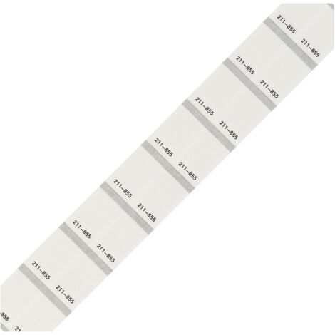 WAGO 211-855 Etikett für Thermotransferbedruckung 18 x 9 mm Farbe Beschriftungsfeld: Weiß Anzahl E (1/2)