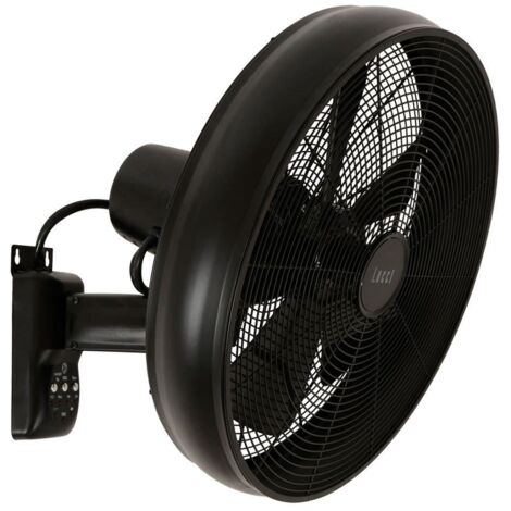 Lucci AIR BK Wandventilator 50 W (Ø) 410 mm Schwarz Schwenkbar