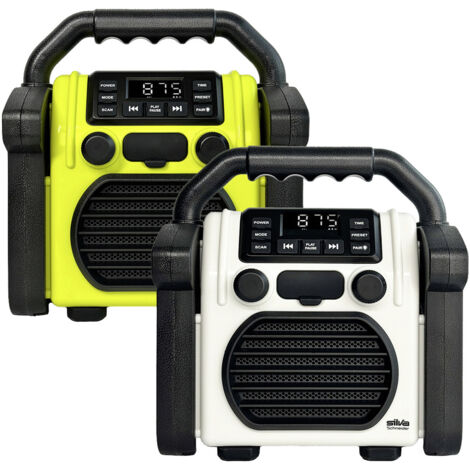 Silva Schneider BR 230 BT neon-gelb Bouwradio FM USB, Bluetooth