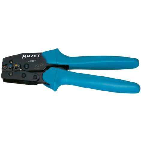 Hazet 4656-1 Crimpzange Isolierte Kabelschuhe, Isolierte Kabelverbinder 0.5 bis 6 mm² (1/5)