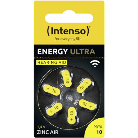 Intenso Hörgerätebatterie PR70-10 1.45 V 6 St. 86 mAh Zink-Luft 7504416