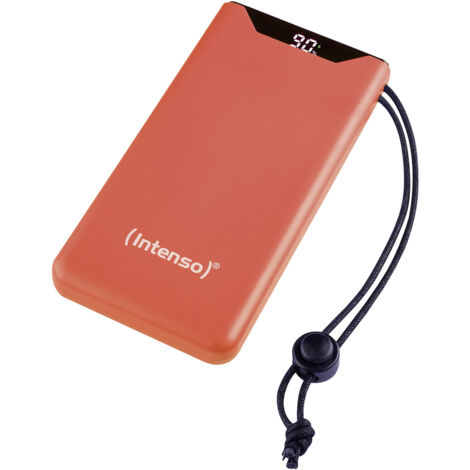 Intenso F10000 Powerbank 10000 mAh Quick Charge, USB PD LiPo USB-A, USB-C® Orange Statusanzeige