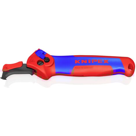 Knipex 16 50 145 SB   Abisoliermesser Geeignet für Rundkabel 7 mm (max)
