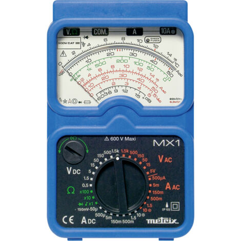 Metrix MX 1 Hand-Multimeter analog CAT III 600 V