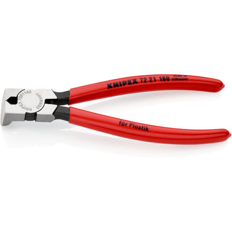 KNIPEX 72 21 160 Seitenschneider für Kunststoff mit Kunststoff überzogen 160 mm